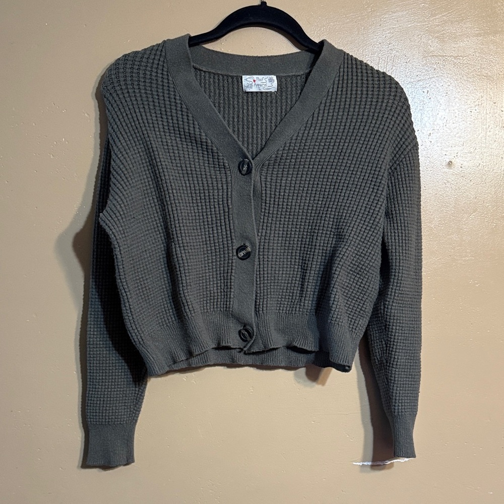 Poof!  Button-Up sweater